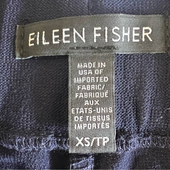 Eileen Fisher washable stretch crepe pant in navy size XS excellent condition - Picture 12 of 13